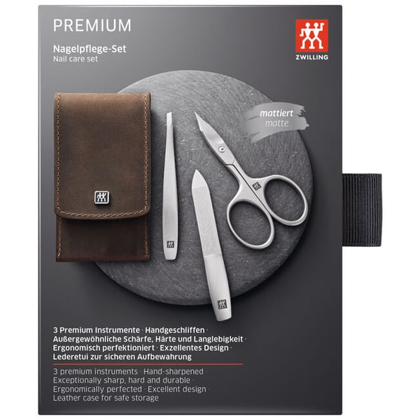 Miniatyrbild 6 av 9: ZWILLING Pocket case, 3 pcs Ställ Brun