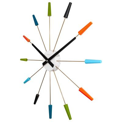 Miniatyrbillede 3 af 7: NeXtime Plug Inn Mekanisk ur Cirkel Flerfarvet