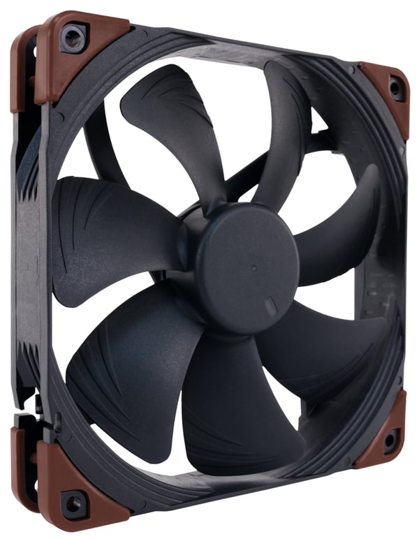 Miniatyrbild 1 av 6: Noctua NF-A14 INDUSTRIALPPC-2000 PWM Datorväska Fan 14 cm Svart, Brun 1 styck