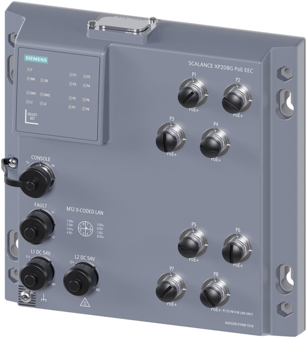 Miniatyrbild 1 av 5: Siemens 6GK52080YA005ES6 6GK5208-0YA00-5ES6 Industrial Ethernet Switch