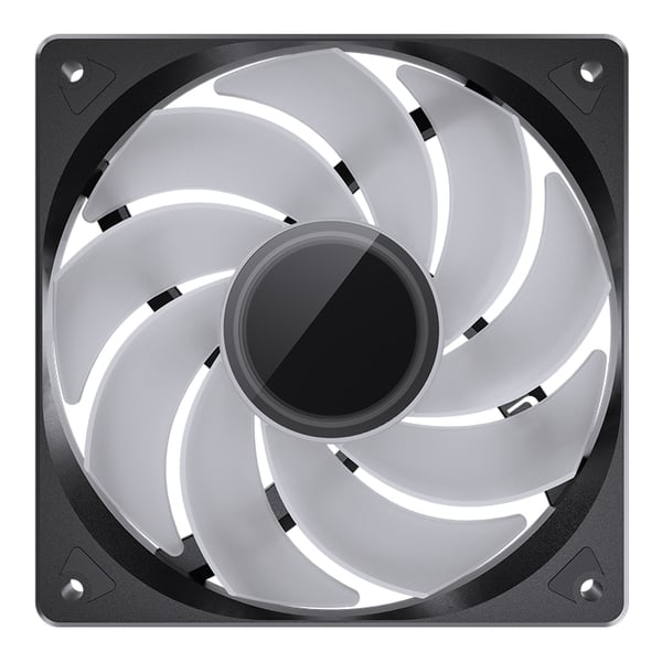 Jonsbo SL-120BR Computerkølesystem Computerkabinet Ventilator 12 cm Sort, Hvid 1 stk