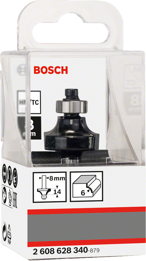 Pikkukuva 2 / 2: Bosch 2 608 628 340 jyrsinterä Pyöristävä jyrsimen terä 1 kpl