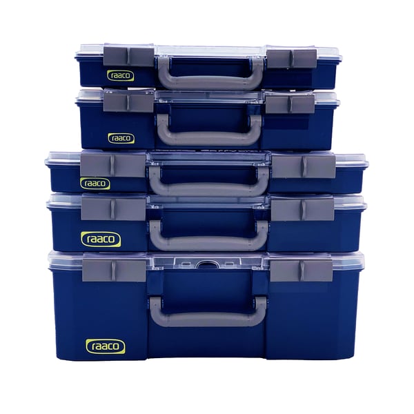 raaco CarryLite 55 5x10-25/DLU Blå Polykarbonat (PC), Polypropylen (PP)