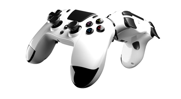 Miniatyrbillede 1 af 4: Gioteck VX4 Hvid Bluetooth Gamepad Analog/digital PC, PlayStation 4, PlayStation 5