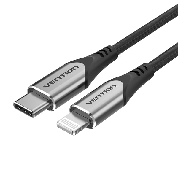 Vention TACHF mobiltelefonkablar Grå 1 m USB C Lightning