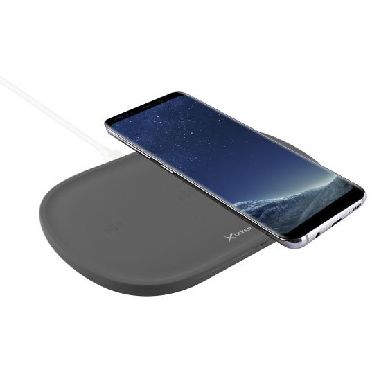 Miniatyrbillede 2 af 5: XLayer 215763 oplader til mobil enhed Universel Sort USB Trådløs opladning Indendørs