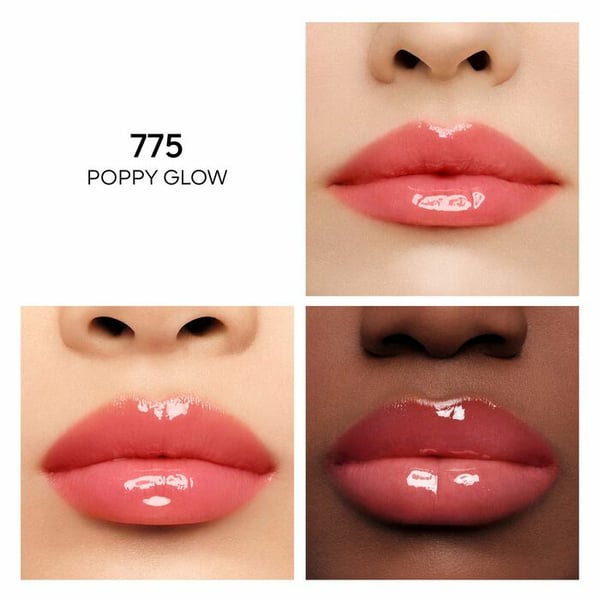 Pikkukuva 5 / 6: Guerlain KissKiss Bee Glow Oil huulikiille 9,5 ml 775 Poppy Glow