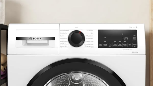 Miniatyrbild 8 av 11: Bosch Serie 6 WQG243D41 tumlare Fristående Frontmatad 9 kg Vit