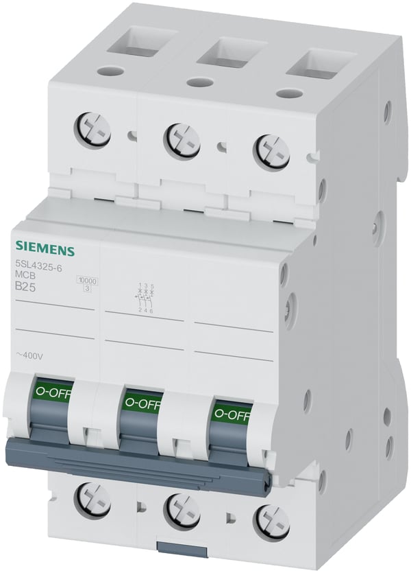 Siemens Adapterafbryder 3P B 25A 10kA AC 5SL4325-6