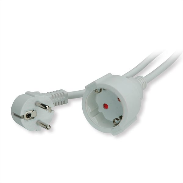 Miniatyrbillede 2 af 2: VALUE 19.99.1176 el-ledning Hvid 3 m CEE7/7