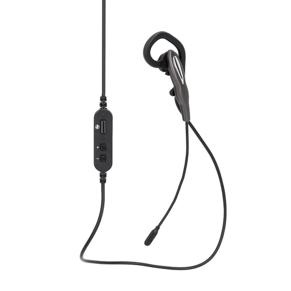 Nedis CHSTUM210BK kuulokkeet ja kuulokemikrofoni Langallinen Ear-hook, In-ear Toimisto/puhelukeskus USB Type-C / USB Type-A Musta, Harmaa