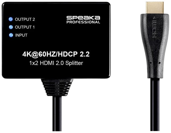 Miniatyrbillede 2 af 12: SpeaKa Professional SP-9443508 video-splitter HDMI 2x HDMI