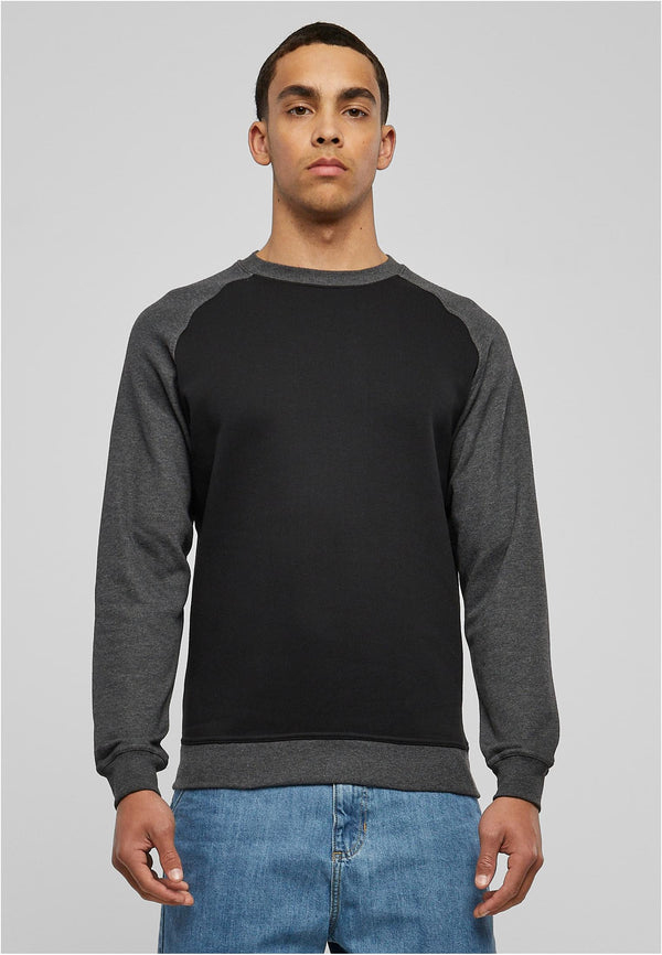 Urban Classics TB546-00445-0054 Skjorte Crew neck Langærmet Bomuld, Polyester