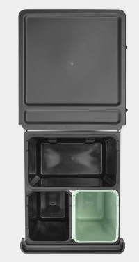 Miniatyrbillede 2 af 5: Brabantia Sort & Go Rektangulær Sort, Grøn