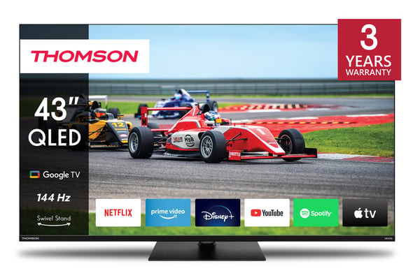 Miniatyrbillede 1 af 10: Thomson 43QG7C14 TV 109,2 cm (43") 4K Ultra HD Smart TV Wi-Fi Sort