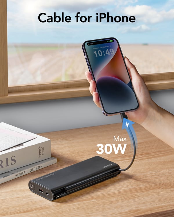 VEGER TC130 basstationer Litium-Ion (Li-Ion) 25000 mAh Svart