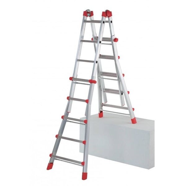 Miniatyrbillede 3 af 4: Hailo 7516-151 stige Foldestige Aluminium