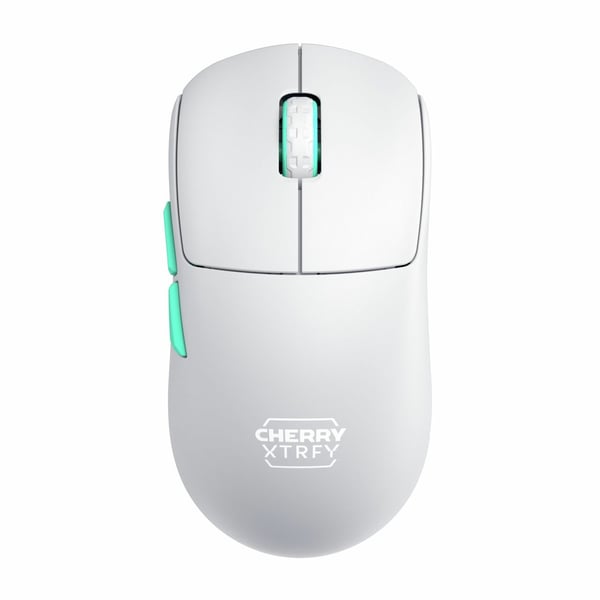 Miniatyrbillede 1 af 8: CHERRY XTRFY CX-M68W-WHITE mus Spil Højre hånd RF trådløst 26000 dpi