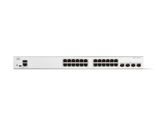 Cisco C1300-24T-4X nätverksswitchar hanterad L2/L3 Gigabit Ethernet (10/100/1000) Vit