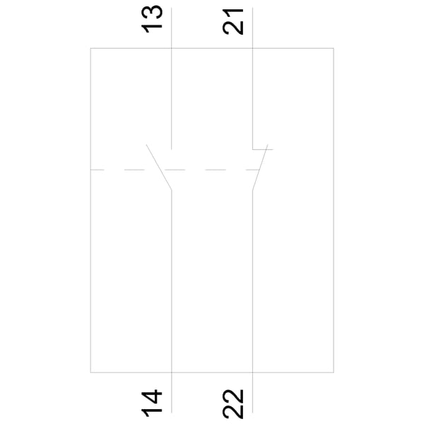 Miniatyrbild 4 av 4: Siemens 3RV2901-2E Hilfsschalter 1 St. (B x H x T) 45 x 13 x 17 mm
