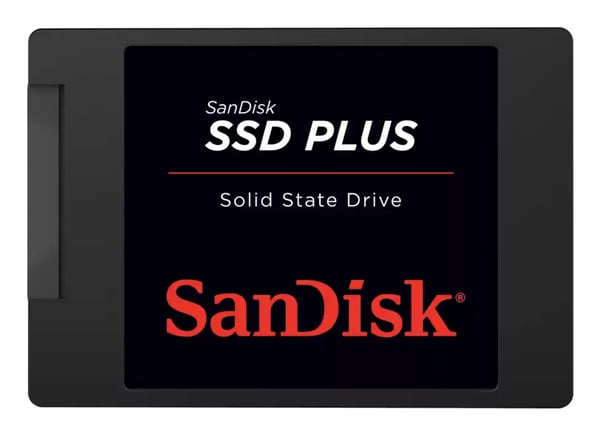 Miniatyrbillede 1 af 2: SanDisk SSD Plus 500 GB 2.5" Serial ATA III 3D NAND