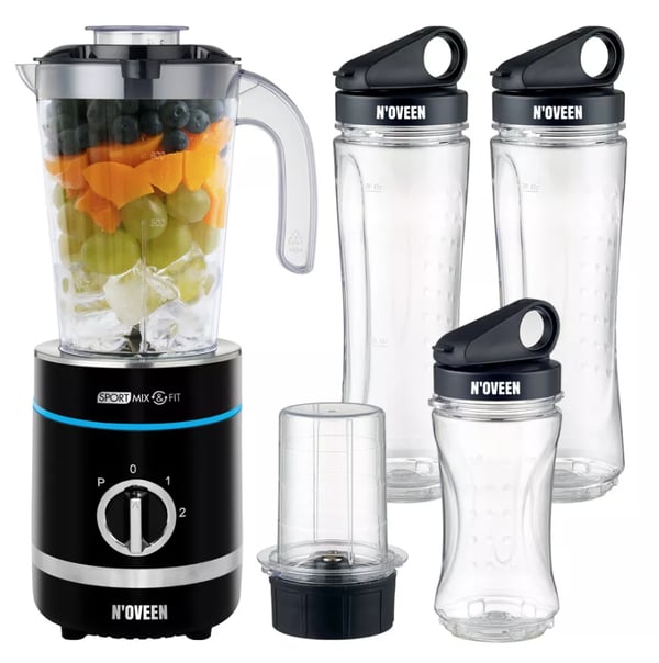 Miniatyrbillede 1 af 10: Noveen SB2000 0,8 L Sportsblender 500 W Sort, Transparent