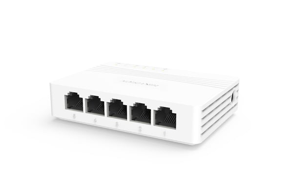Pikkukuva 1 / 3: Hikvision DS-3E0505D-E verkkokytkin Gigabit Ethernet (10/100/1000) Valkoinen