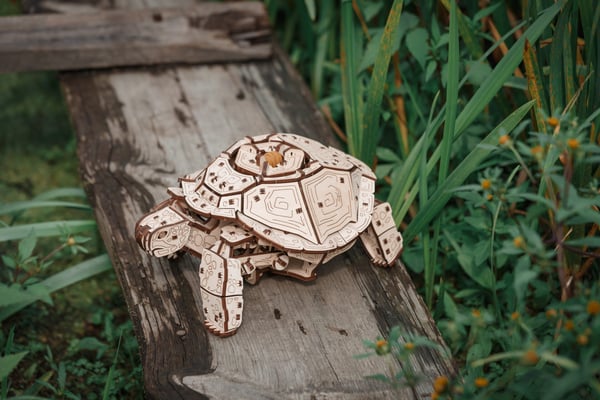 Pikkukuva 4 / 4: Eco Wood Art Turtle 3D-palapeli 269 kpl Eläimet