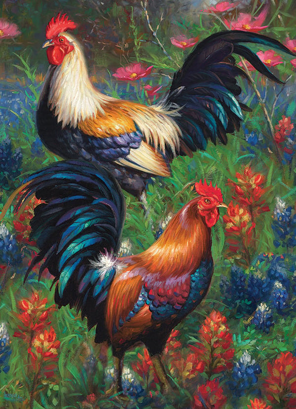 Miniatyrbillede 2 af 5: Cobble Hill Roosters Puslespil 1000 stk