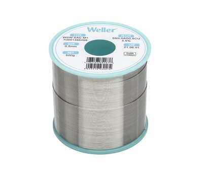 Miniatyrbild 1 av 4: Weller WSW SAC M1 0,5mm, 500g, SN3,0AG0,5CU3,5% Lödtråd