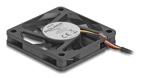 DeLOCK 67294 kylsystem för dator Datorväska Fan 6 cm Svart 1 styck