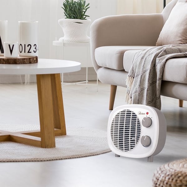 Ardes AR4F08 elektrisk rumsvärmare inomhus Brun, Vit 2000 W Elektrisk värmefläkt