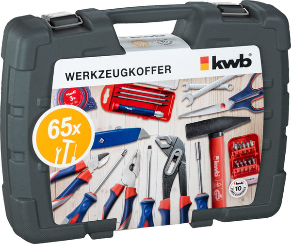 Miniatyrbillede 1 af 9: kwb Tool Case 65 PC 65 værktøjer