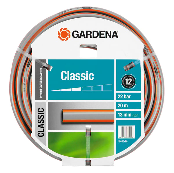 Miniatyrbild 1 av 2: Gardena 18003-20 trädgårdsslangar 20 m PVC Grå, Orange