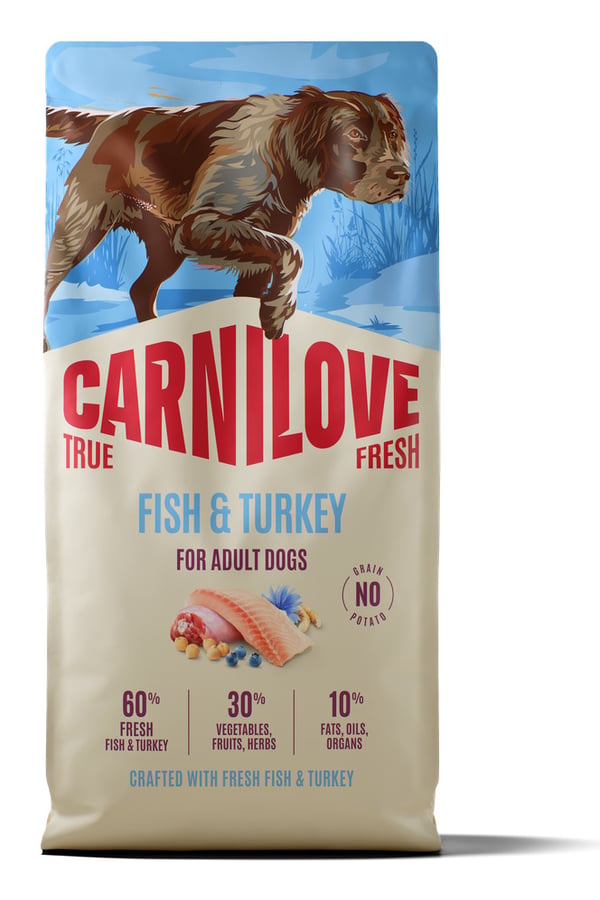 CARNILOVE 100173747 koiran kuivamuona 12 kg Aikuinen Kala, Turkki
