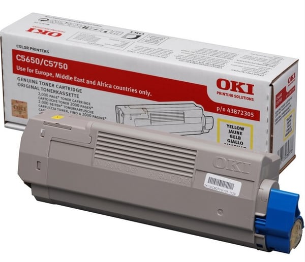 OKI 43872305 värikasetti 1 kpl Alkuperäinen Keltainen