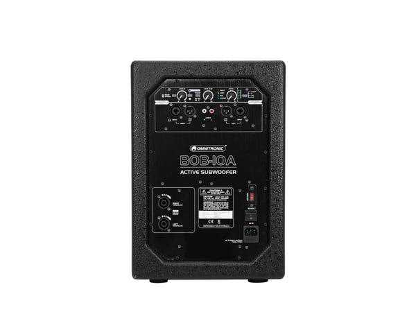 Omnitronic 11038870 bashögtalare Svart Aktiv subwoofer 300 W