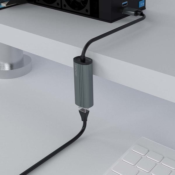 Savio AK-55 Adapter USB-A 3.1 GEN 1 do RJ-45 Gigabit Ethernet USB 3.2 Gen 1 (3.1 Gen 1) Type-A 1000 Mbit/s Musta