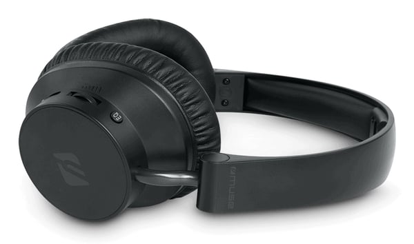 Pikkukuva 2 / 5: Muse M-288 CTV kuulokkeet ja kuulokemikrofoni Langallinen & langaton Pääpanta TV Bluetooth Musta