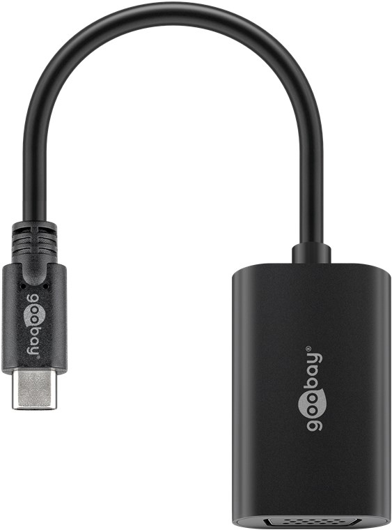 Goobay 51776 USB grafisk adapter 1920 x 1080 pixel Sort Goobay 51776 USB grafisk adapter 1920 x 1080 pixel Sort