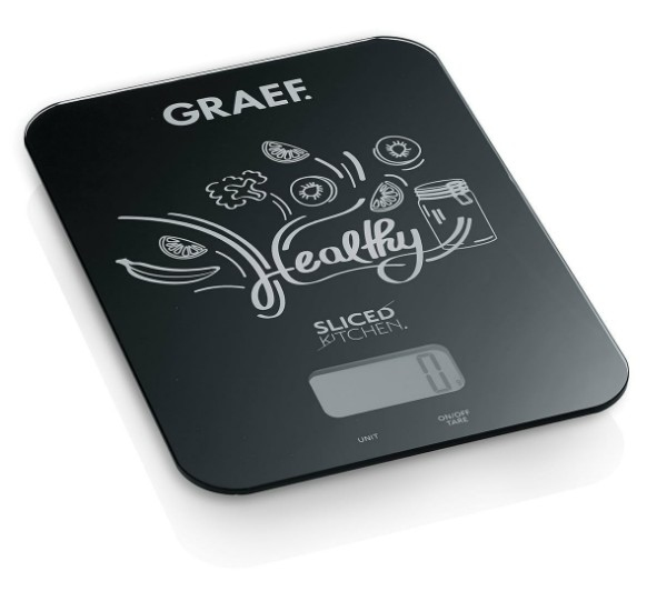 Miniatyrbild 1 av 4: Graef Family Line Svart Bänkdiskmaskin Torg Elektronisk köksvåg
