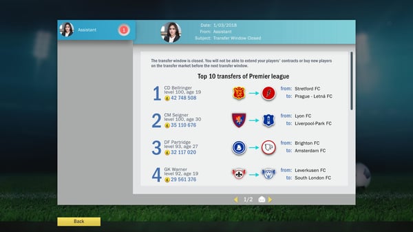 Toplitz Productions Football, Tactics & Glory Standard Nintendo Switch