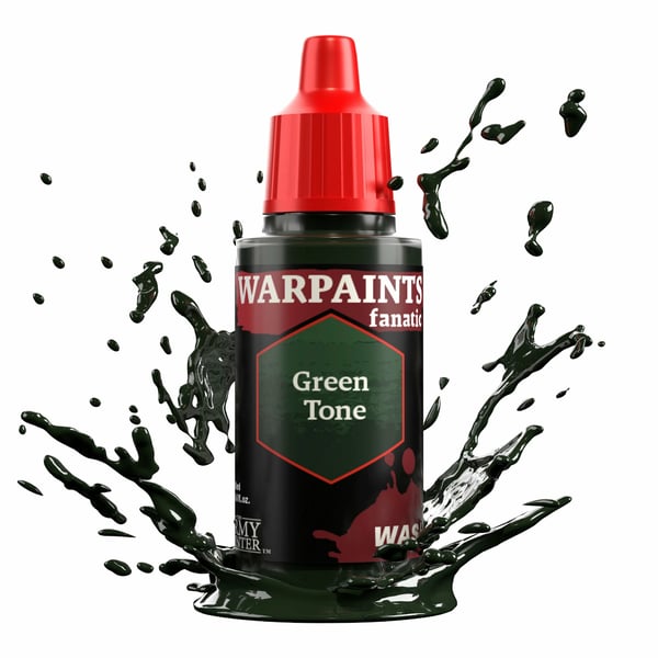 Miniatyrbillede 2 af 2: The Army Painter Warpaints Fanatic Wash: Green Tone Akrylmaling 1 stk