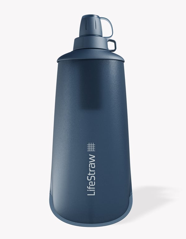 LifeStraw Collapsible Squeeze Bottle Daglig användning 1000 ml Plast Blå