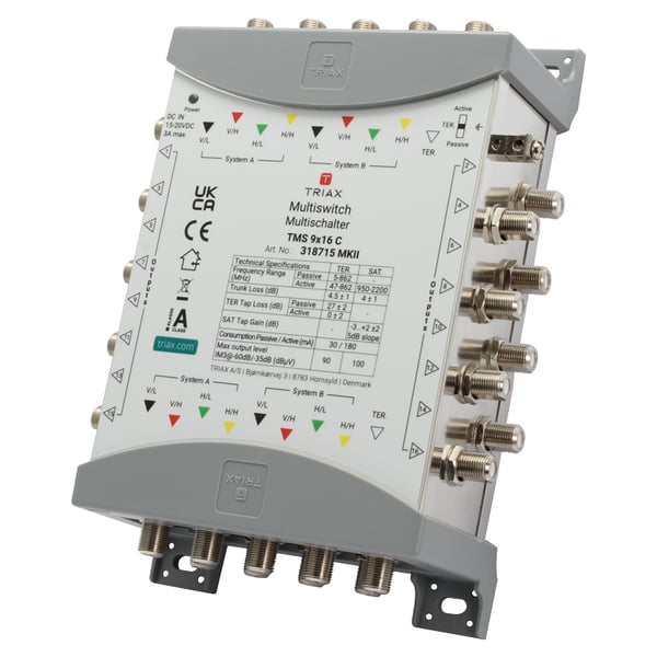 Triax 318715 satellit multikontakt 9 inputs 16 outputs
