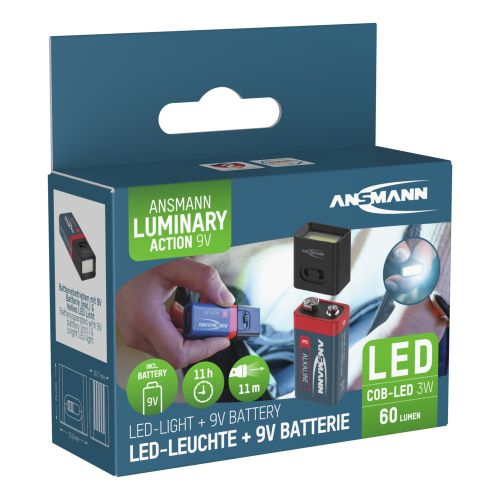 Ansmann 1600-0714 lommelygte Sort Hånd lommelygte COB LED