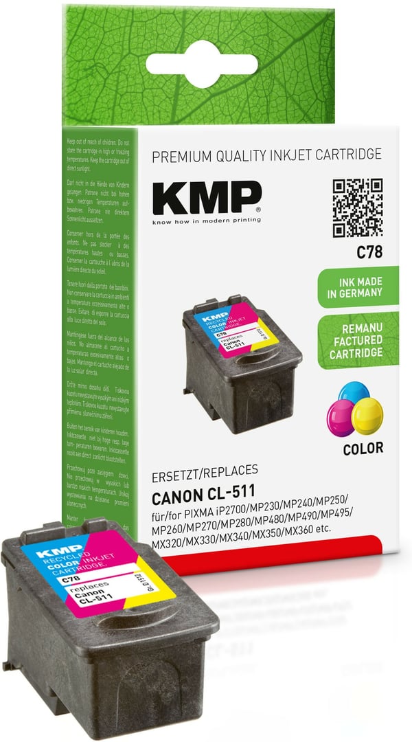 KMP C78 blækpatron 1 stk Blå, Magenta, Gul