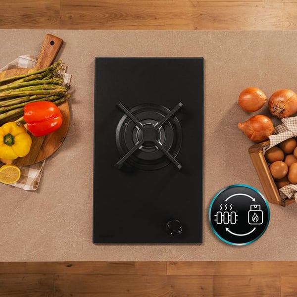 Cecotec Bolero Squad G 1400S Nano Glass Sort Indbygget 29.3 cm Gaskomfur 1 zone(s)