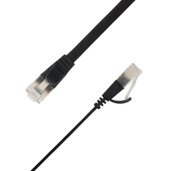 Miniatyrbillede 1 af 3: LinkIT STP-FL6A-00350-BLK netværkskabel Sort 3,5 m Cat6a U/FTP (STP)
