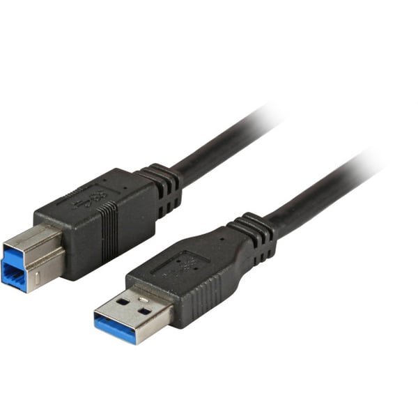EFB Elektronik 5.0m USB 3.0 A/B USB-kabel USB 3.2 Gen 1 (3.1 Gen 1) 5 m USB A USB B 5 Gbit/sek. Sort